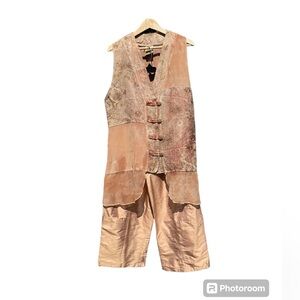 Uru St Rik || Vintage Silk Vest and Pants Set - 2